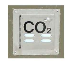 A high carbon dioxide (CO 2) gas concentration in this area can cause suffocation.