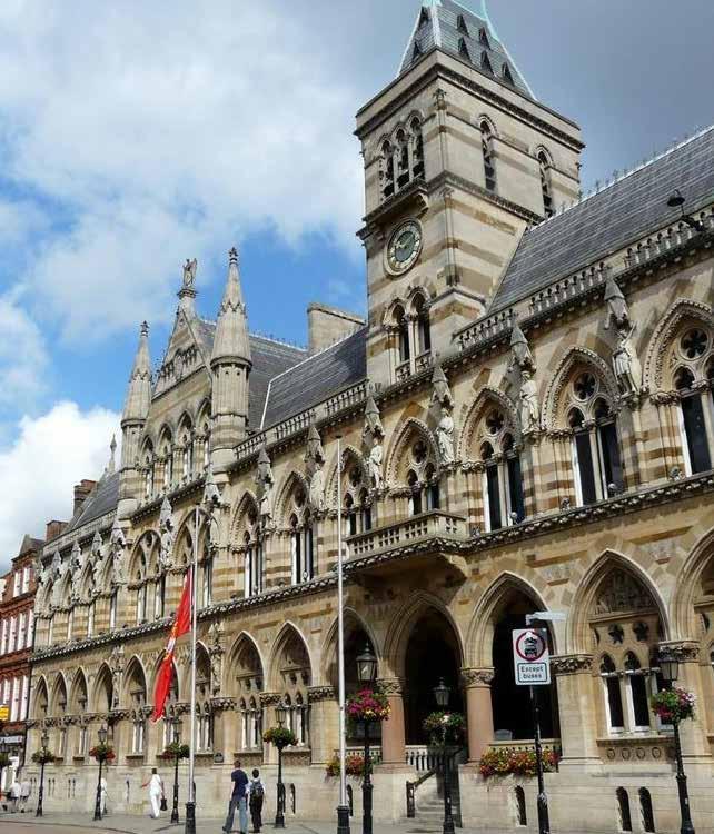 NORTHAMPTON Lying on the banks of the river Nene, Northampton is one of the largest towns in the UK and the county town of Northamptonshire.