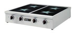 Compact range with 4 power hobs Type MS-I-Compact P, Item no.