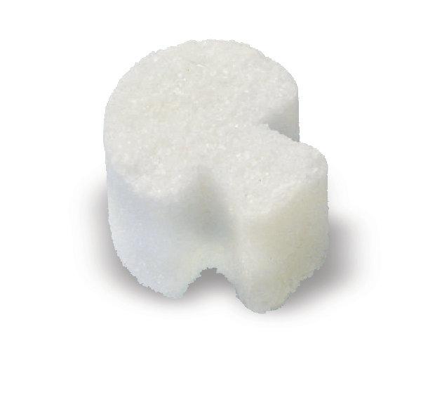 Once the cubes have been formed and dried, a series of servo motor powered suction heads delicately lifts the blocks of sugar cubes and
