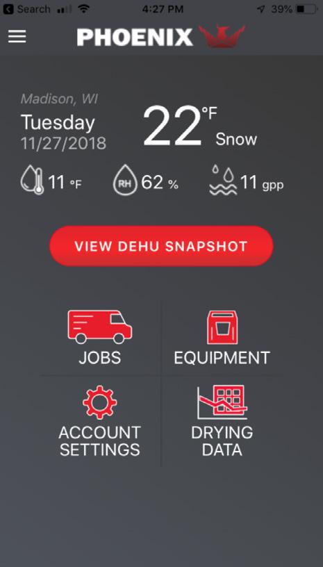 DryLINK by Phoenix is a FREE Mobile App DryLINK is a free, job based drying log app which connects to smart Bluetooth enabled equipment.