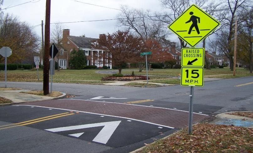 to improve safety for pedestrians & cyclists.