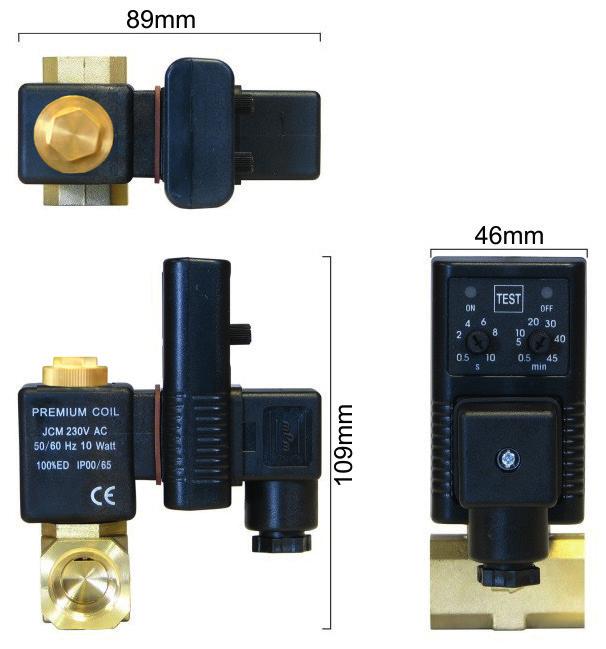 (please indicate) Environmental protection IP65 (NEMA4) Connector type (power) DIN 43650-A Inlet/outlet connections Inlet