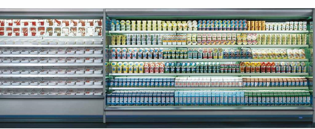 Presentation on a grand-scale Excellent display of merchandise makes optimal use of floor space refrigerated multidecks allow each corner of a market to be optimally used.