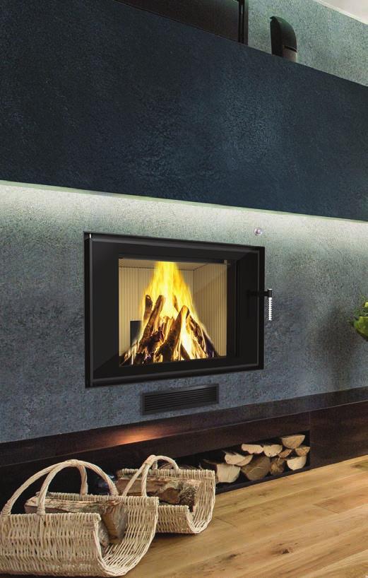 LOUIS PANORAMA AIR The air PELLET AND WOOD fireplace with automatic firing up and dosing. Catalogue No.