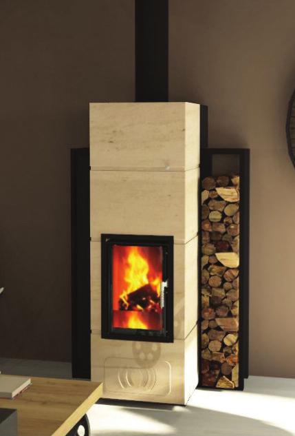FELIX AQUA PELLET AND WOOD fireplace with water jacket and automatic firing up