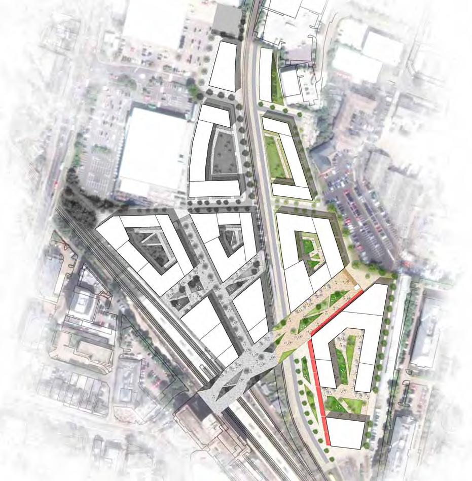 3.4. DevELOPMEnt SITES: Network rail - SIDInGS & DEPOT Network Rail Site in Current Context: Illustrative Masterplan 3 Land use and Quantum Mixed use development primarily consisting of residential