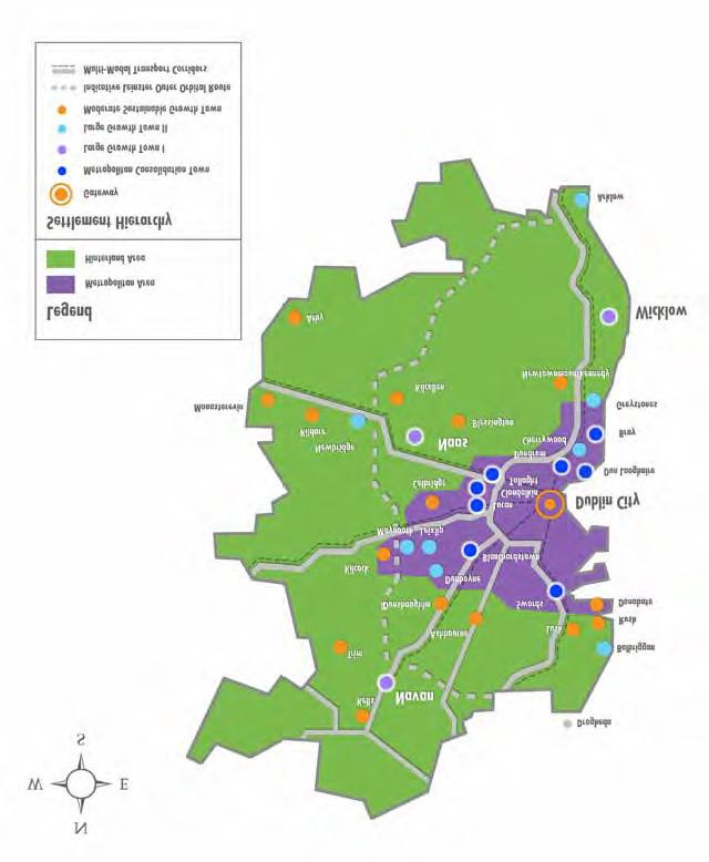 Figure 2: Settlement Strategy for the Greater Dublin Area 2010 2022