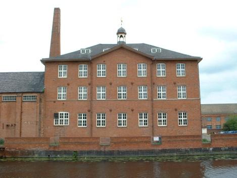 Donisthorpe Friars Mill from across the canal;