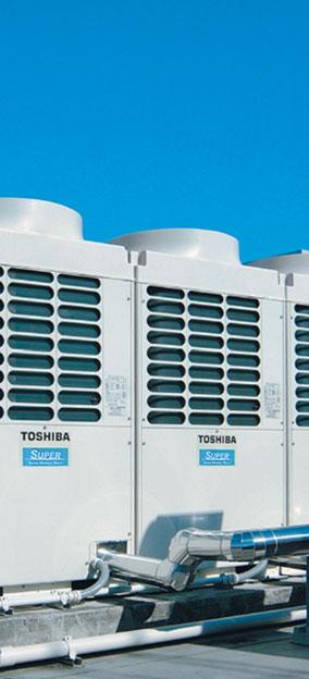 When the system is in operation, the latest Toshiba control systems select the heat exchanger and to supply the required capacity in the most efficient way.