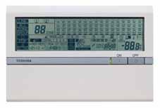 Setting of simultaneous ON/OFF 3 times per day combined with the weekly timer. Central remote controller TCB-SC642TLE2 Individual control of up to 64 indoor units. Individual control for max.