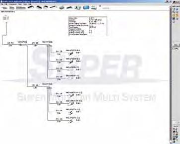 The engineer can connect to the VRF system using a dedicated interface enabling the download of all operating