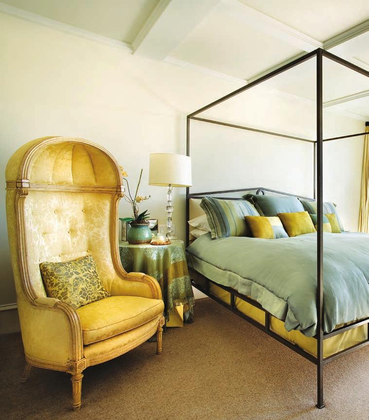 FRENCH ACCENT LAGUNA BEACH SLEEP TO DREAM Located downstairs, the master suite was built from the ground up.