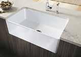 diverter w/toggle HG06461860 BLANCOCERANA 30 Single Bowl Fireclay Sink Apron Front REVERSIBLE Design Center Drain