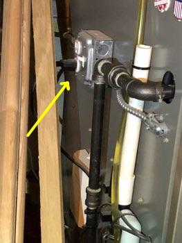 Heating condition Furnace disconnect switch Service does not appear to have been