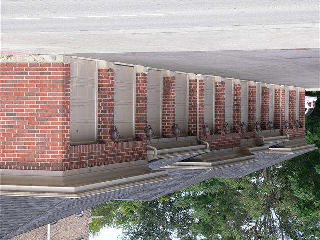 Condominium Garages- Lombard Materials, detailing and roof