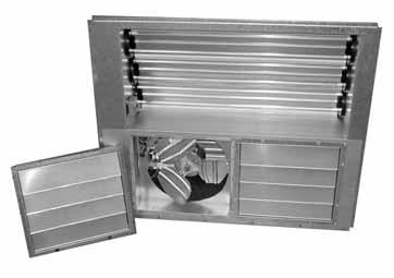 9 Each unit is designed for both downflow or horizontal applications ( 4 ) for job configuration fleibility. The return air compartment 5 4 can also contain an economizer ( 5 ).