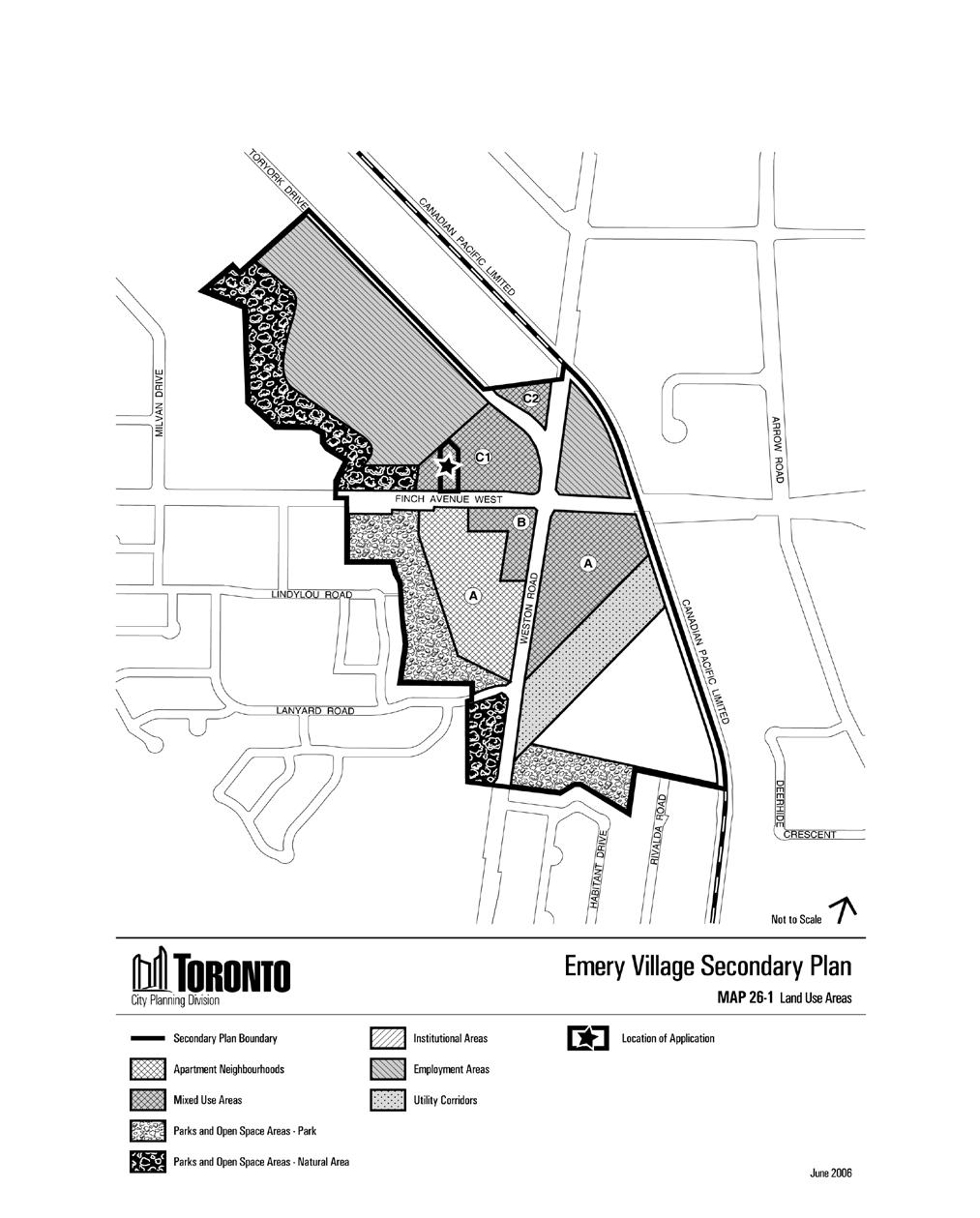 Attachment 4: Emery Village Secondary Plan - Land Use Areas 2370