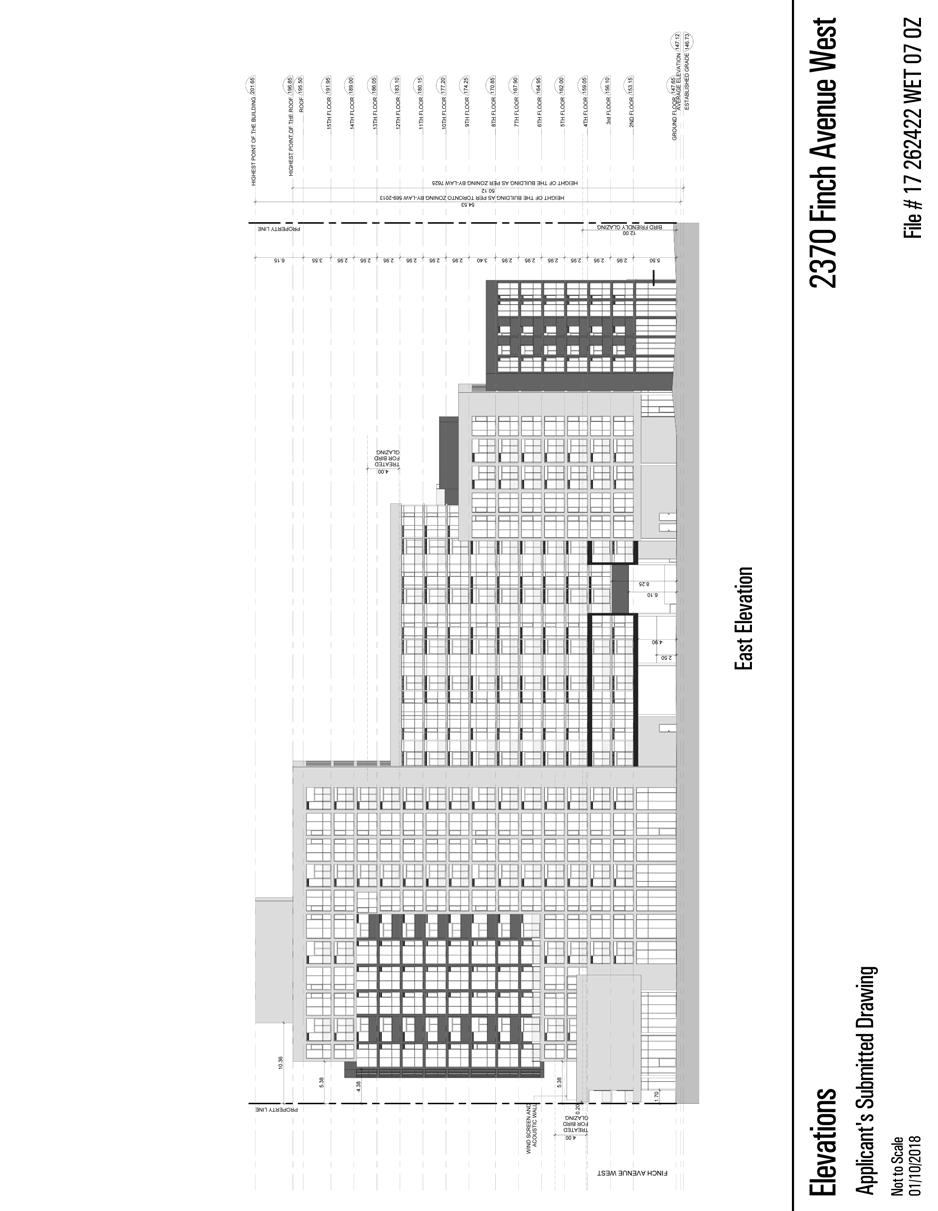 Attachment 11: East Elevations 2370 Finch Avenue West