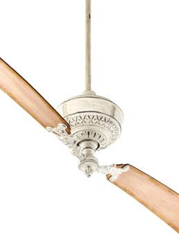 AVAILABLE FINISHES 28682-70 Persian White Finish Distressed Weathered Pine Blades 28682-86 Oiled Bronze Finish Distressed Vintage Walnut Blades HEIGHT CHART FAN HEIGHT Using 4" Downrod Distance of 17.