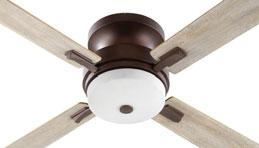 HEIGHT CHART FAN HEIGHT Distance of 13" Distance of 8.75" GENERAL SPECS 4 Finishes Available Lifetime Motor Warranty Four Blades 52" Blade Sweep 13.