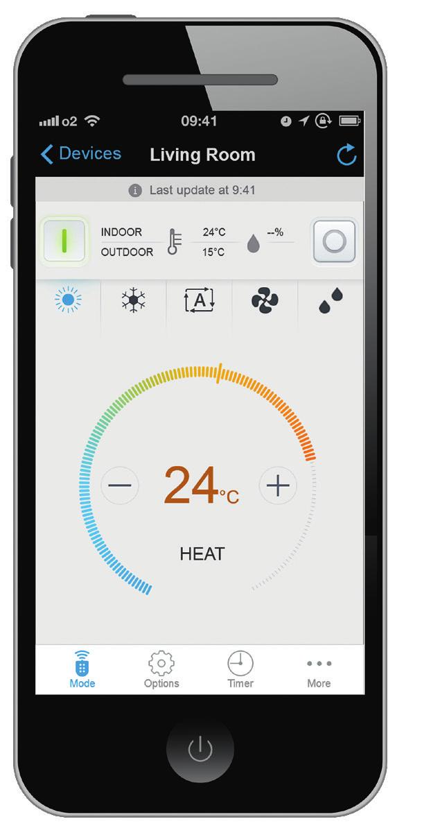 Heating Control The Daikin Online Control Heating app is a multifaceted programme that allows customers to control and monitor the status of their heating system.
