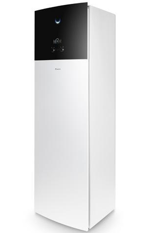 EAVX-D6V(G)/D9W(G) + EPGA-DV3 Daikin Altherma 3 reversible models Floor standing air to water heat pump for heating, cooling and hot water; ideal for low energy houses Integrated stainless steel