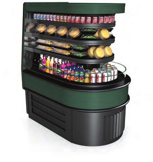 END CAPS Bring refrigerated grab & go into an aisle or checkout. Compact designs that optimize precious floor space!
