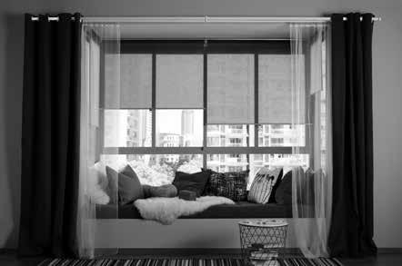 With layers of different types of curtains, you can transform your window into a cozy and constantly changing view.