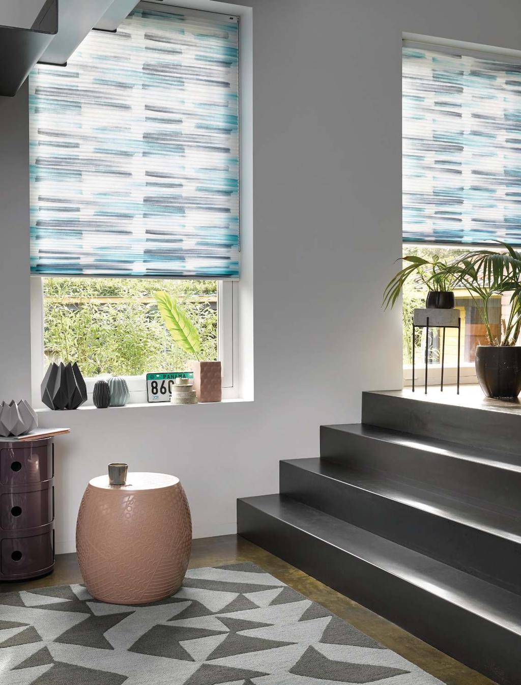 Future perfect Our new Duette Shades collection has a wide range of beautiful fabrics in