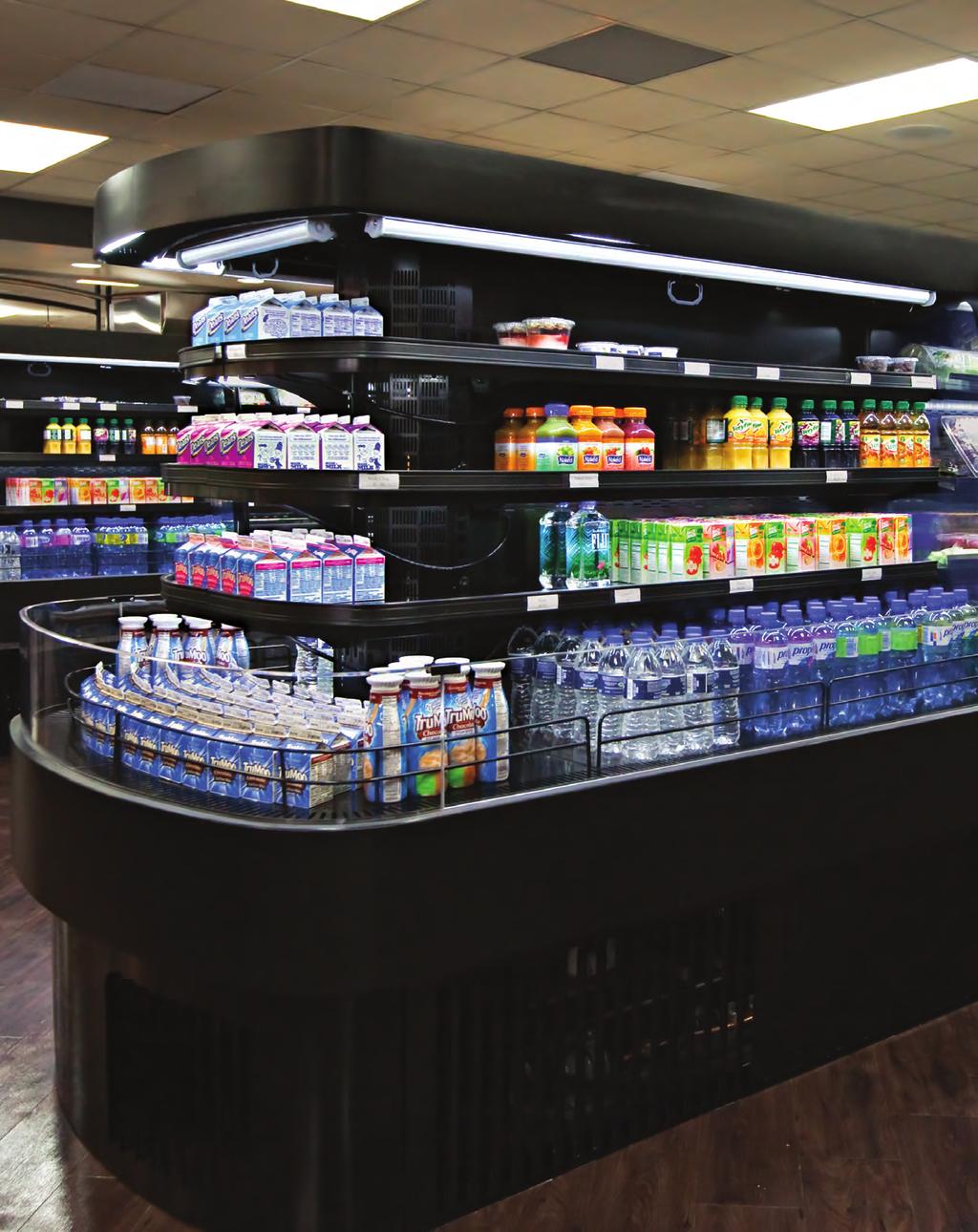 Model Shown: Oasis FSE663R Refrigerated Self-Service End Cap (see p.