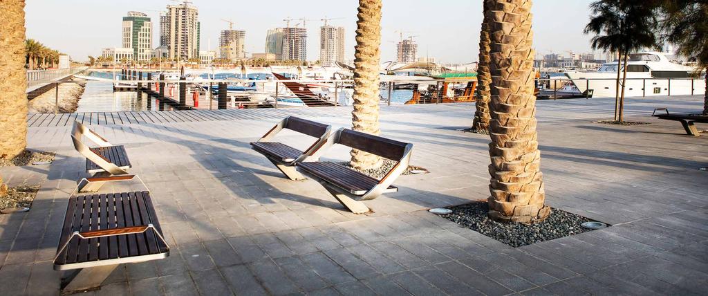 LUSAIL CITY STREET FURNITURE ELAN Urban has signed a contract with Lusail Real Estate Company (LREDC) for the manufacturing, supply, installation, and maintenance of street furniture and street