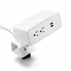 POPPIN FURNITURE PRICE LIST: Power OMNI 2-POWER OUTLET WITH EDGE MOUNT + UNDERMOUNT BRACKETS, 6 CORD WHITE