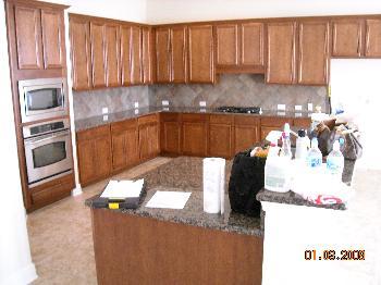 1. Sink Kitchen Faucet serviceable Plumbing under sink serviceable Sink transition to granite at rear is leaking. Recommend sealing transition area 2.