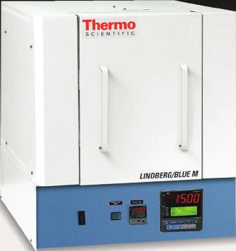 Thermo Scientific Lindberg/Blue M multipurpose 1500 C box furnaces Multipurpose furnaces feature integral control to 1500 C Box furnaces Double-wall construction with Moldatherm insulation for rapid