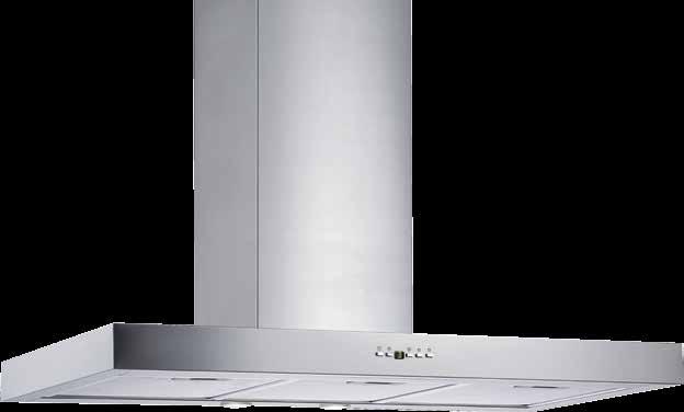INDOOR RANGEHOODS >> DS3170S, DS3170-12S rangehood/wall MOUNT/ BAFFLE OPTIONAL * Refer page 8 for info innovative design - square-edged European style stainless steel canopy, creates a bold, modern