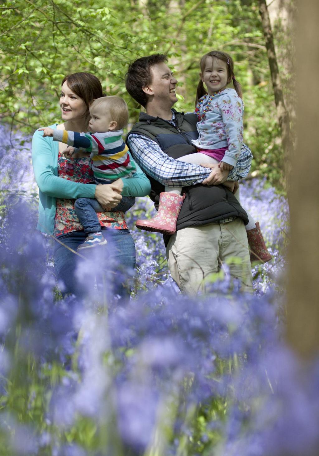 Family in bluebell woodland: Tom Marshall Nature matters to every single one of us, but no one will protect what they don t care about and no one will care about what they have never experienced.