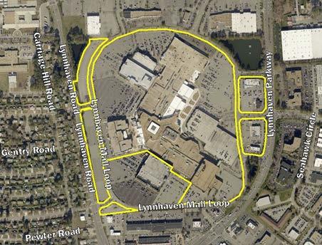 District Mall / B-2 Community Business Surrounding Land Uses and Zoning Districts North Lynnhaven Mall Loop Mixed Retail /