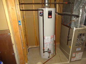 Water heaters have a typical life expectancy of 8-12 years. Water heater was located in the lower level mechanical room.