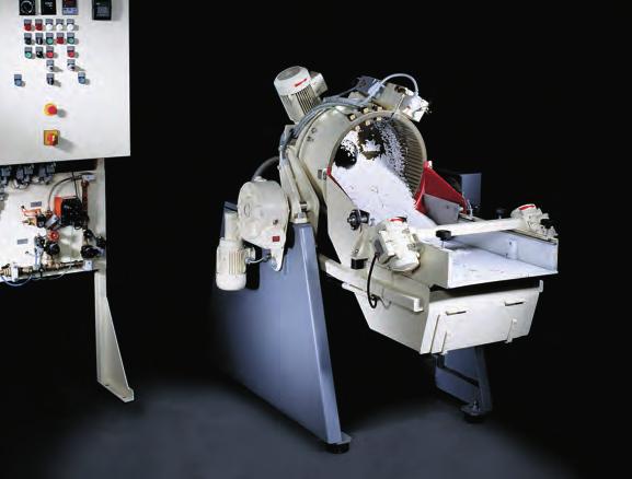 HIGH ENERGY SYSTEM TYPE HBFE 35 SA This High Energy System allows an extreme quick removal of the injection moulding joint and an optimal, stain-free polishing of injected temple and front parts (e.g. Grilamid and similar), ready for varnishing.