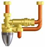 No electronic control system is required. The diverting valve on the solar connection set directs the water in the tank to the mixing valve directly if the water temperature in the tank is over 48 C.