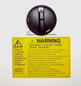 19. Safety Emergency Buttons & Main Switch Standard two