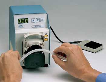 Peristaltic pump Percom N-M ELECTRONIC SPEED CONTROL WITH DIGITAL DISPLAY, WITH MULTI HEAD ADAPTER FOR TUBES FROM 4 TO 12 mm Ø (ext.). MAXIMUM WALL THICKNESS 1,6 mm.