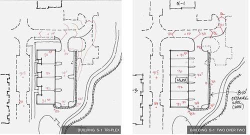 Figure 16: Grading Study of Other Housing Opportunities In order to have more variety, the Applicant is proposing to provide more three bedroom units and three different color palettes for each of