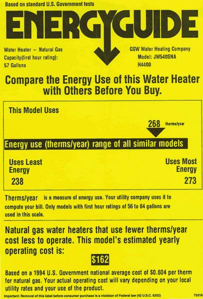 Green Building Education Module 1 >> Heat and Energy: The Basics 10 >> Teacher Resource Sheet: Conventional Storage Water Heaters, continued thermostat setting while the upper demand element provides