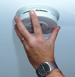 Mains powered smoke alarms also have back-up batteries - check with the manufacturer if your model has batteries that need to be replaced regularly, or whether it has a re-chargeable battery.