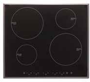 induction cooktops Induction Ceramic Cooktop 600mm CI6SE1 (Ceramic) Bevelled Edge 4 Cooking Zones with Boosters incl.