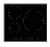 2amp, hardwired) CI6SE2 (Ceramic) Bevelled Edge New 3 ZoNe induction High power zones Larger pot capacity Induction Ceramic Cooktop 600mm 3 Cooking Zones with Boosters incl.