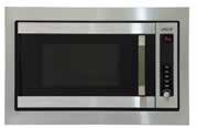 2 amp hardwired) IOD6SE4 (S/Steel) Oven Functions Net Capacity 34 litre top 60 litre bottom microwave oven Microwave oven 600mm Electronic Programmable with LED 315mm glass turntable 0watt output 5