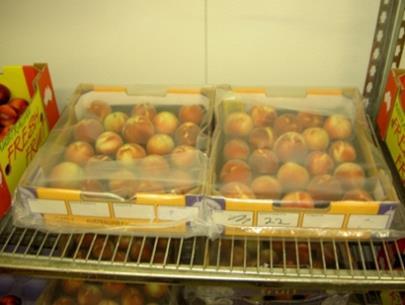 Rotten fruit should be counted every 2-3 days for 5 to 7 days incubation to estimate the percentage of fruit infected by Monilinia per carton and site/block.